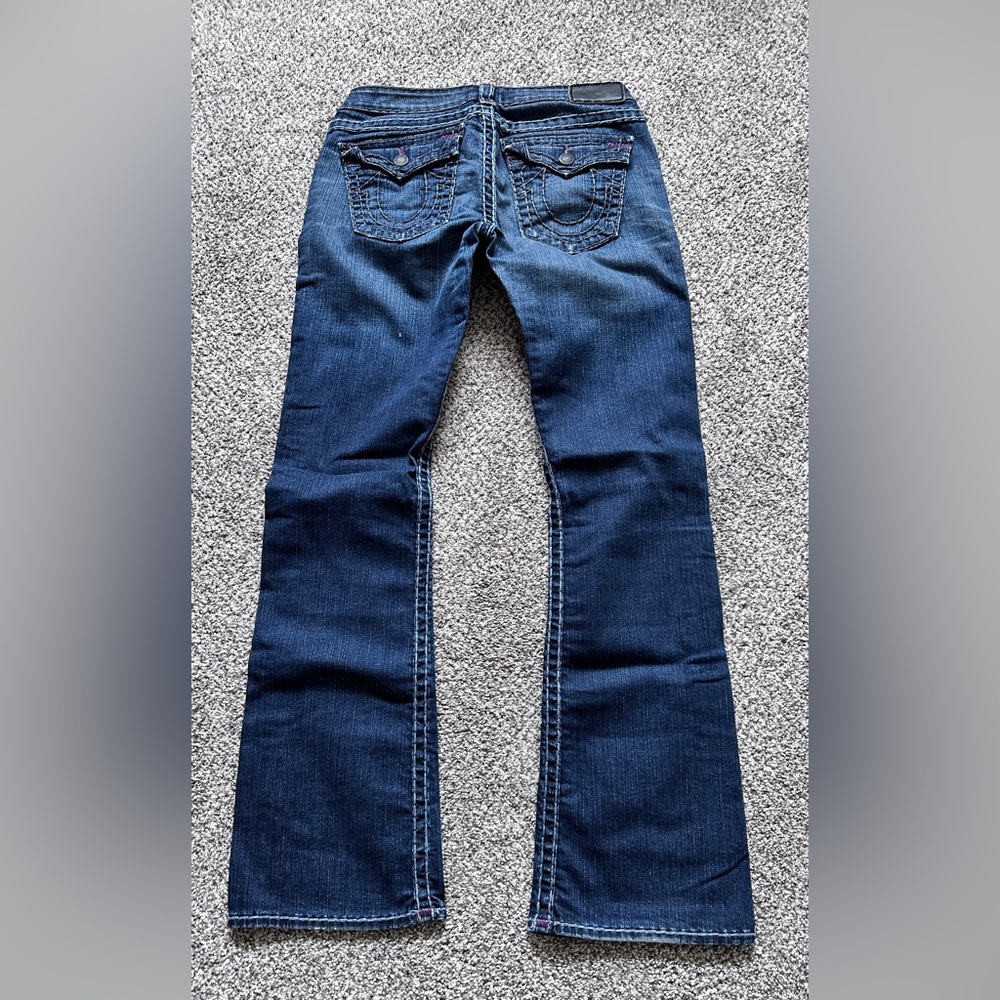 True Religion Becky boot cut low rise  blue jeans